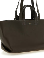 A.P.C. Brown Cowhide Tote Bag
