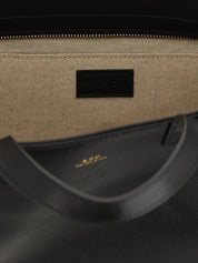 A.P.C. Black Cowhide Small Shopping Bag