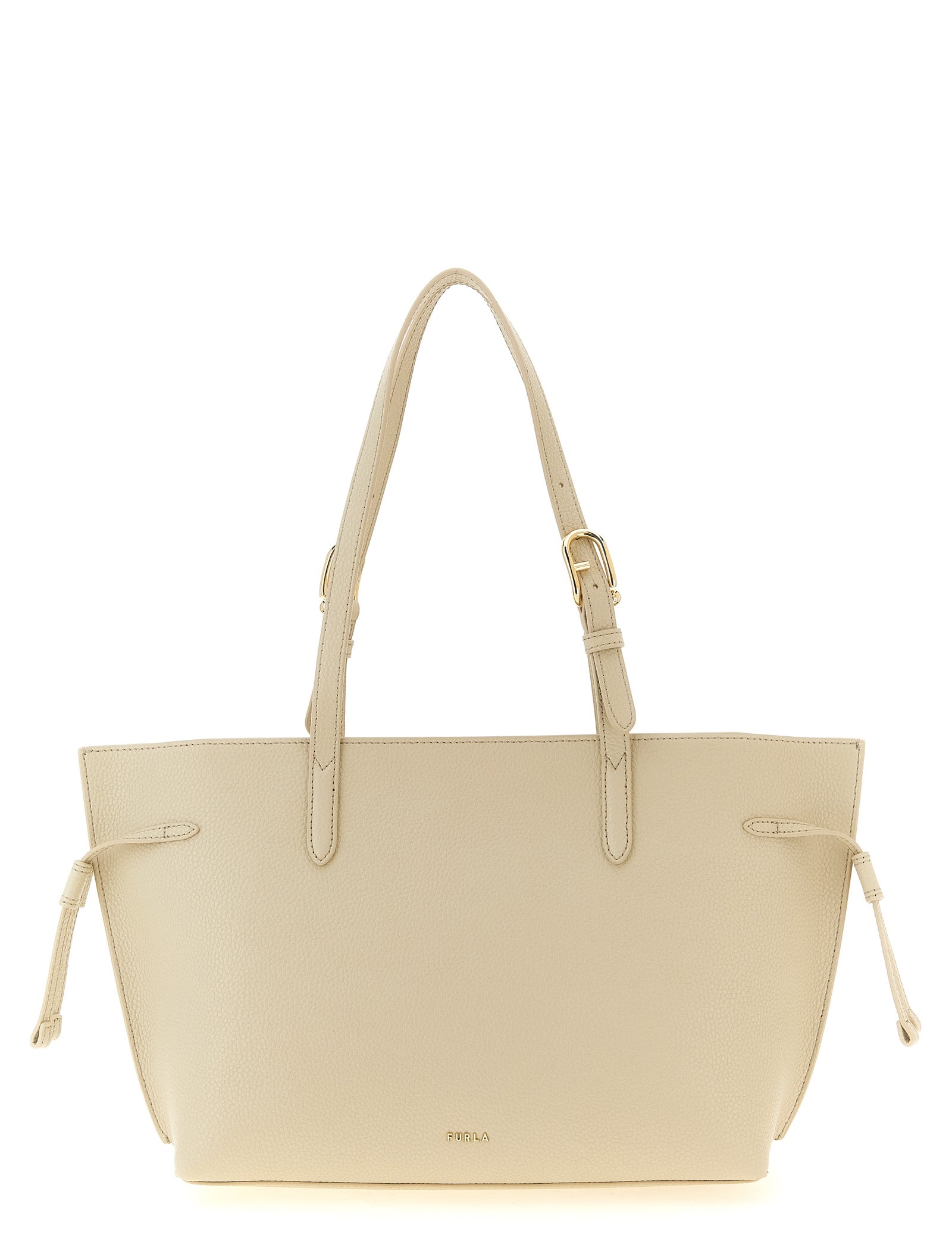 Furla White Calfskin Tote Bag