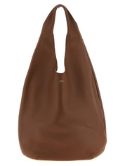 A.P.C. Hazelnut Hammered Cowhide Shoulder Bag