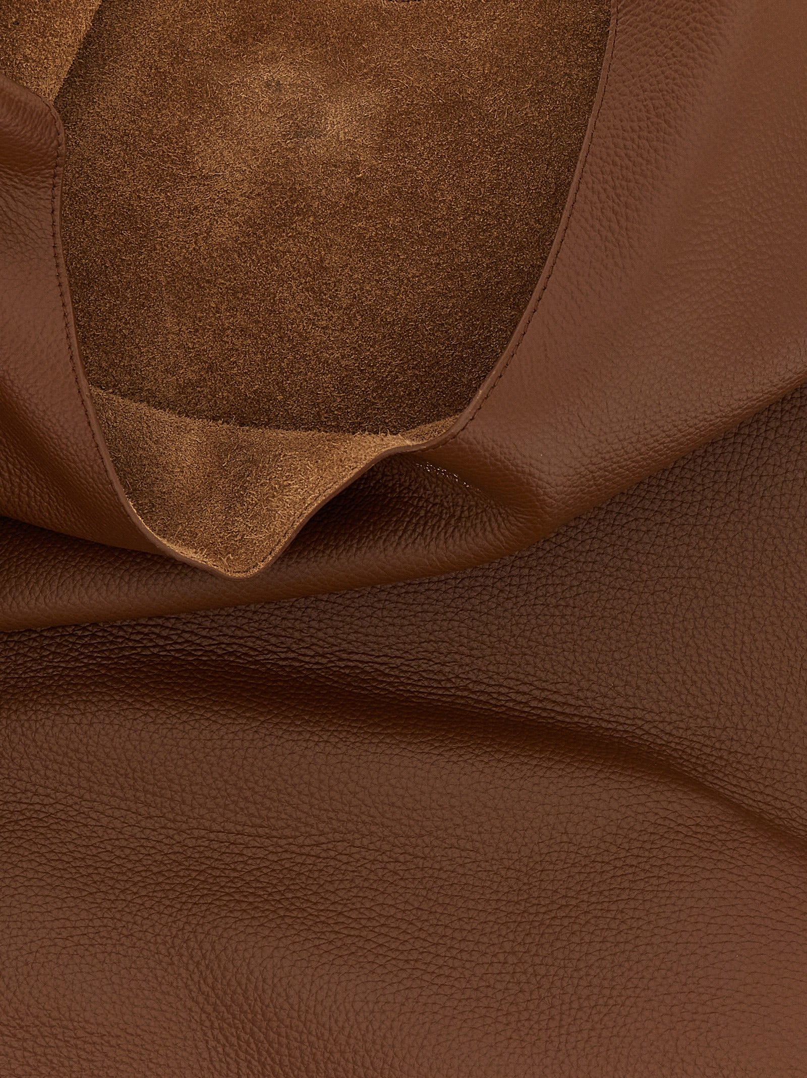 A.P.C. Hazelnut Hammered Cowhide Shoulder Bag