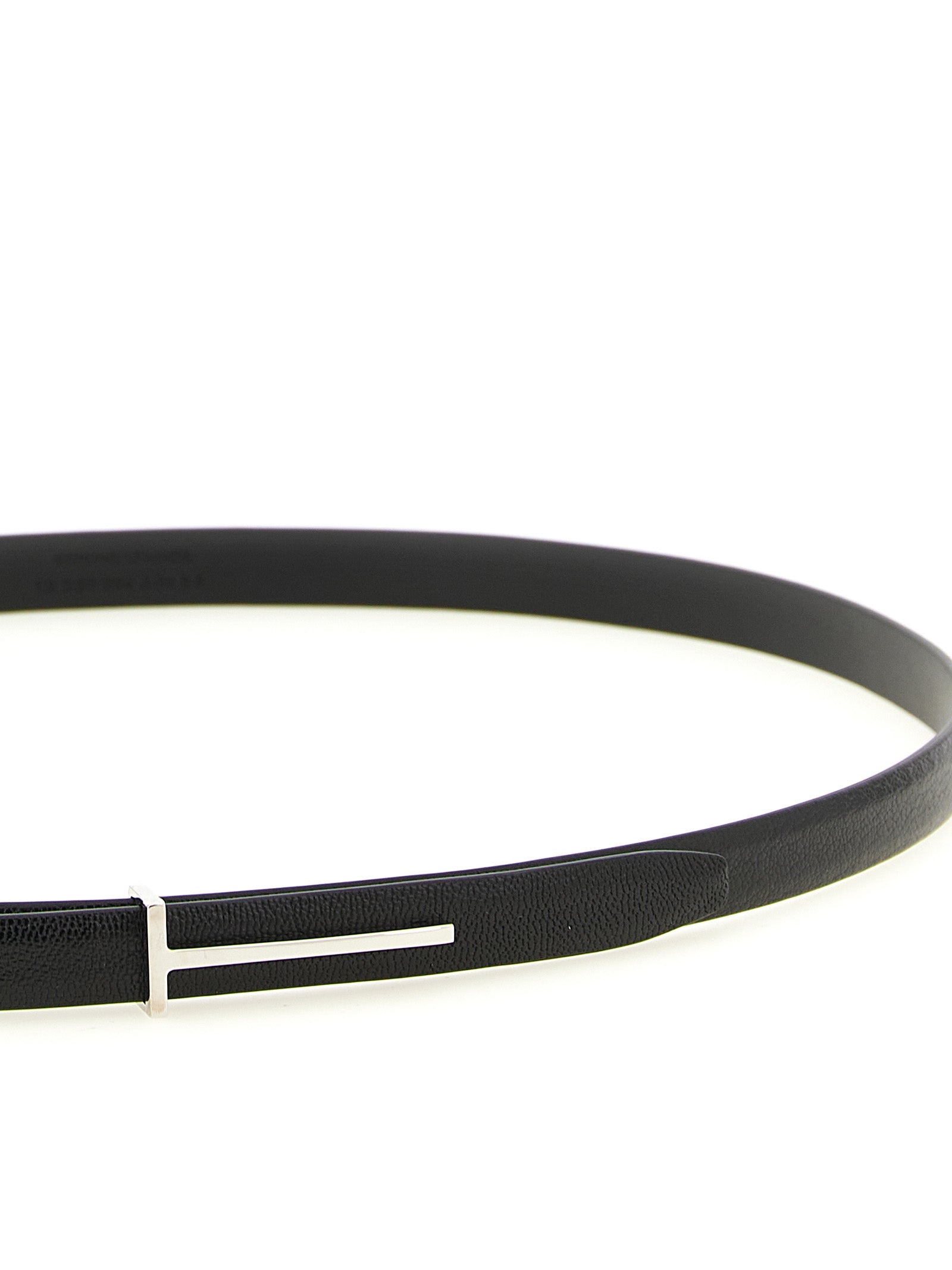 Tom Ford Black Goatskin Thin Belt
