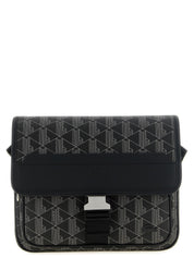 Lacoste Black Coated Material Crossbody Bag