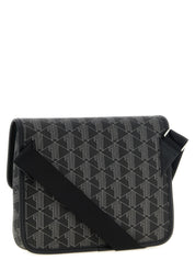 Lacoste Black Coated Material Crossbody Bag