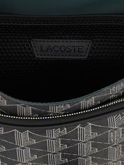 Lacoste Black Coated Material Crossbody Bag