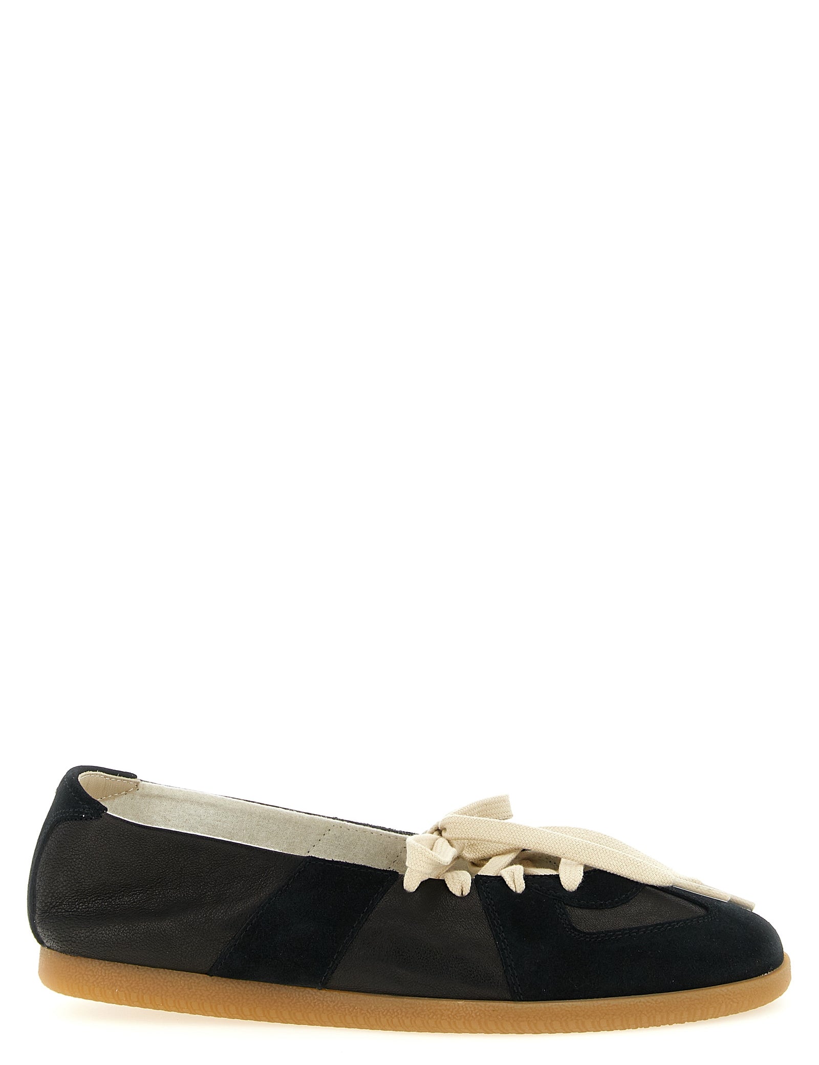 Maison Margiela Black Lamb Leather Ballet Flats