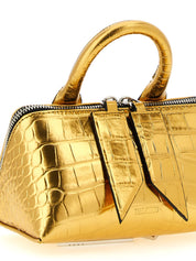 The Attico Gold Bovine Leather Mini Handbag