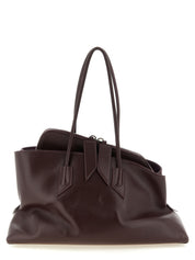 The Attico Purple Calf Leather Shoulder Bag