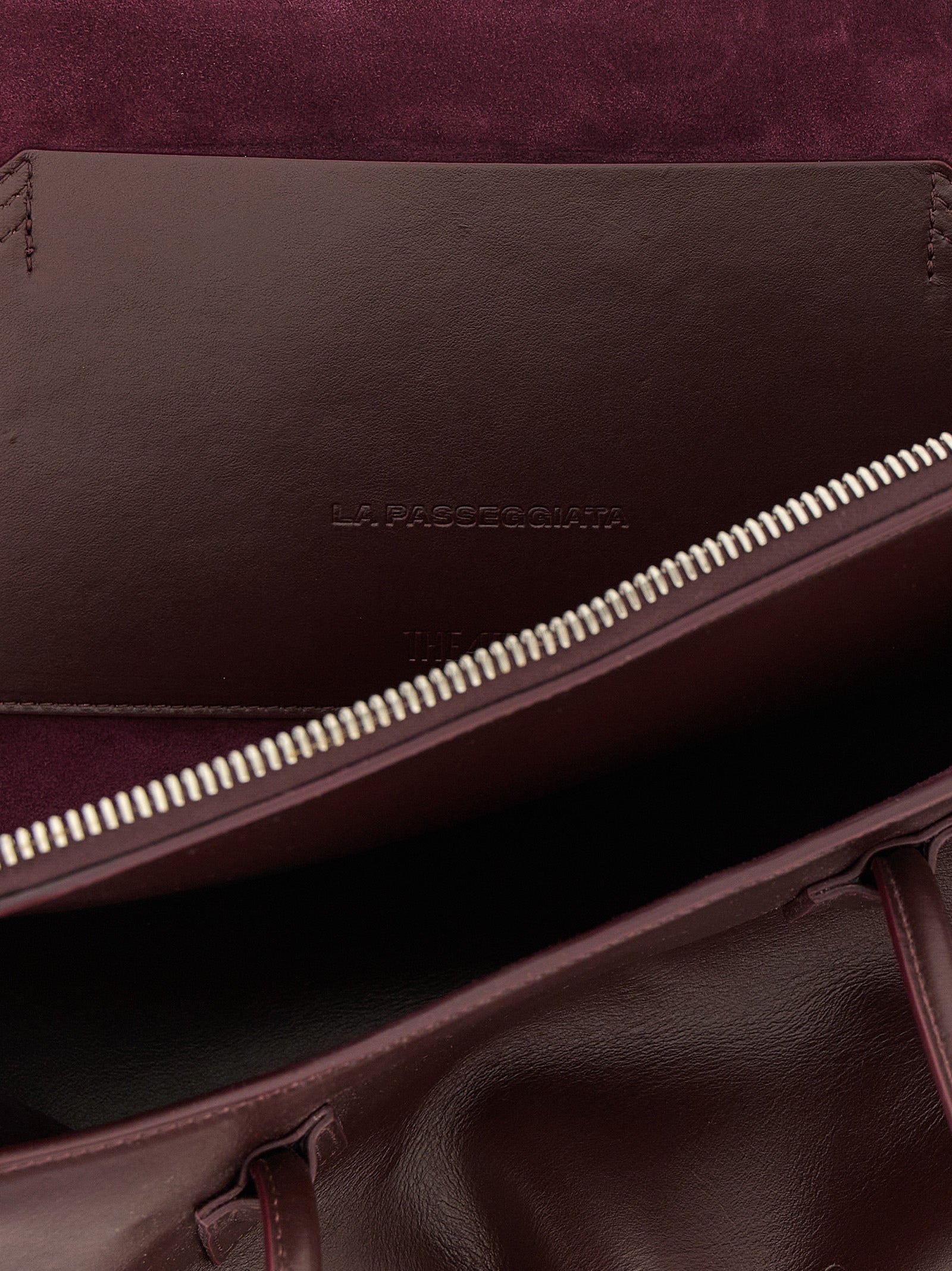 The Attico Purple Calf Leather Shoulder Bag