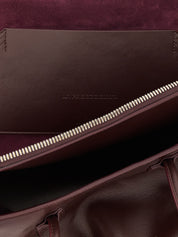 The Attico Purple Calf Leather Shoulder Bag