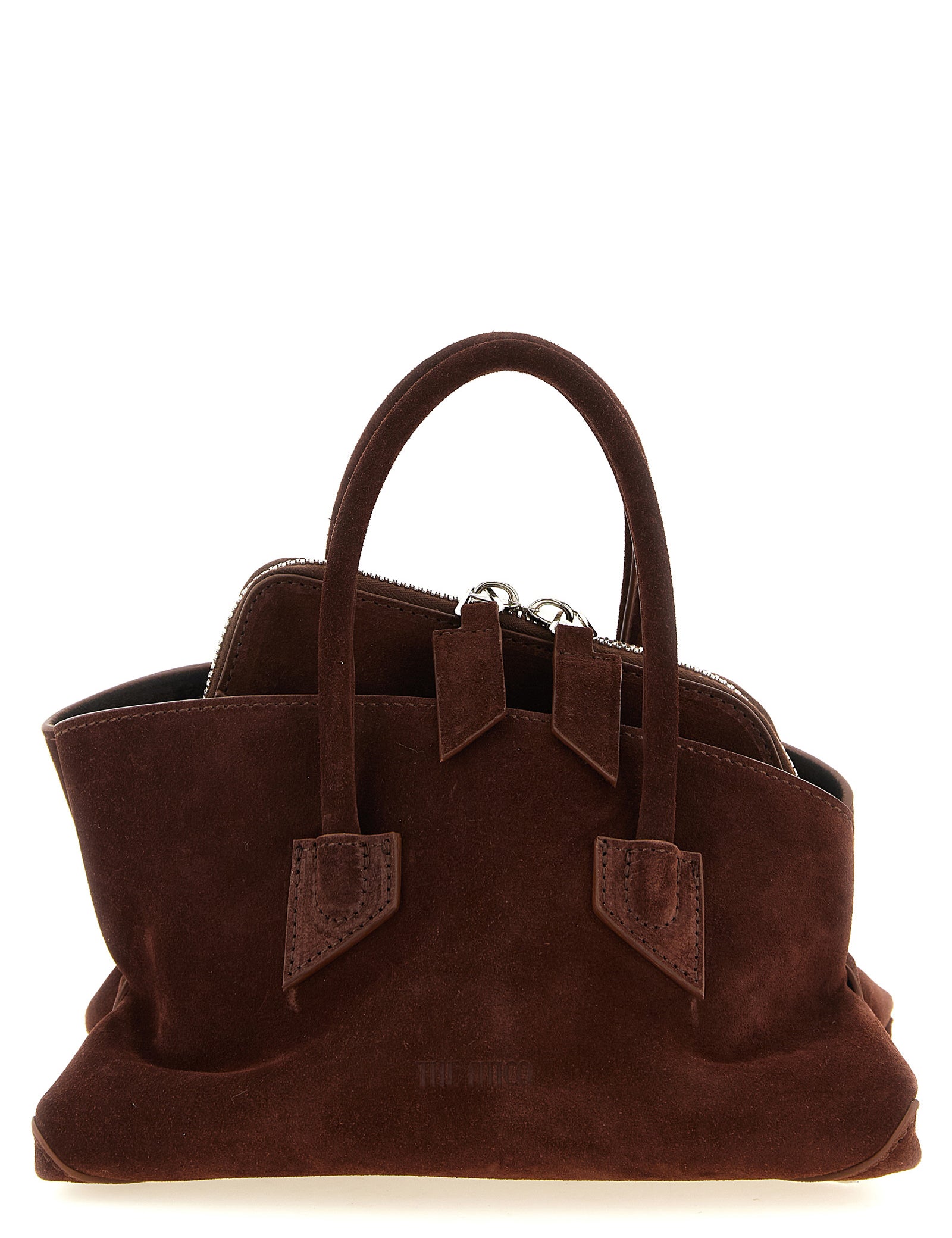 The Attico Brown Suede Mini Handbag
