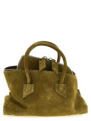 The Attico Olive Green Suede and Leather Handbag