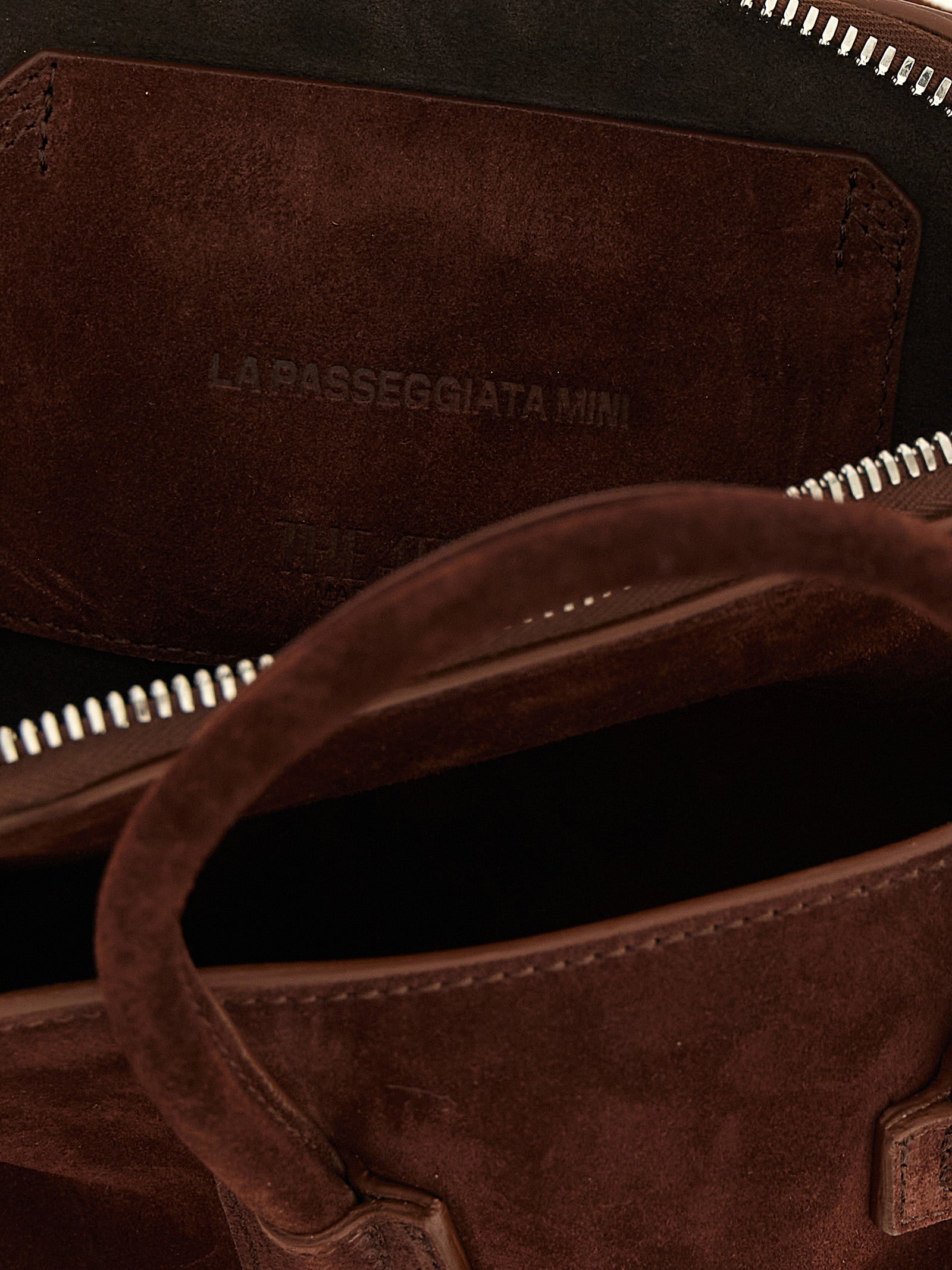 The Attico Brown Suede Mini Handbag