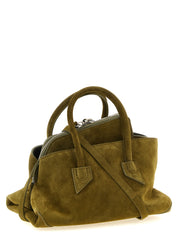 The Attico Olive Green Suede and Leather Handbag