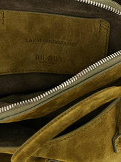 The Attico Olive Green Suede and Leather Handbag