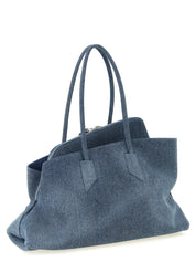 The Attico Blue Cotton Denim Shoulder Bag