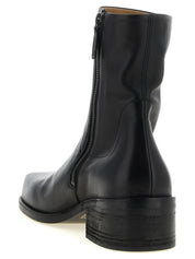 Marsell Black Calfskin Ankle Boots