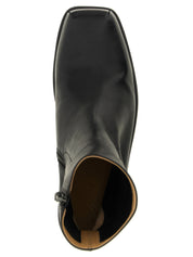 Marsell Black Calfskin Ankle Boots