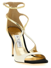 Jimmy Choo Multicolor Leather Stiletto Heel Sandals