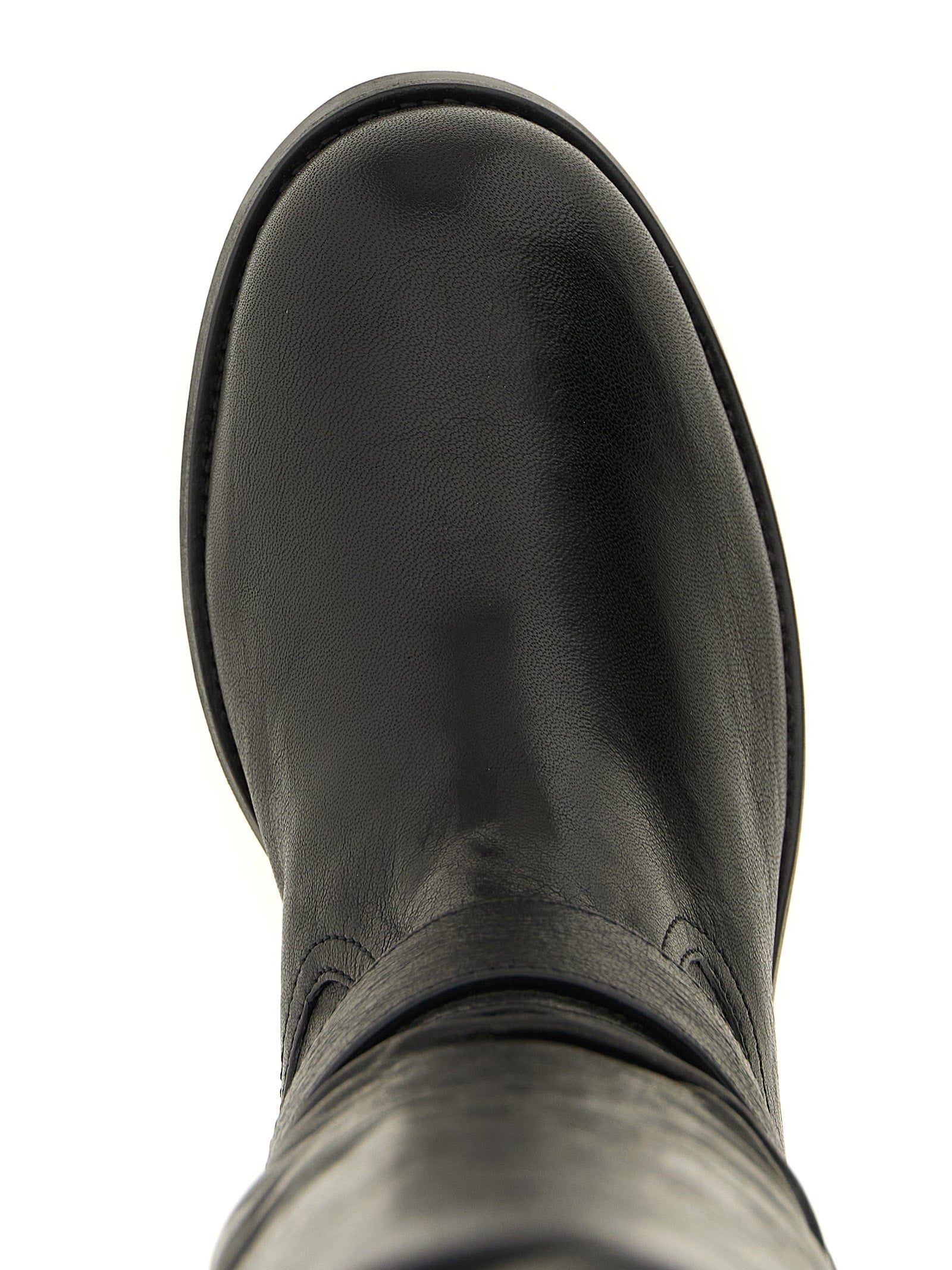 Jimmy Choo Black Leather Over The Knee Boots