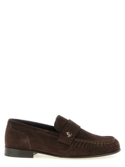 Jimmy Choo Brown Suede Slip-On Loafers