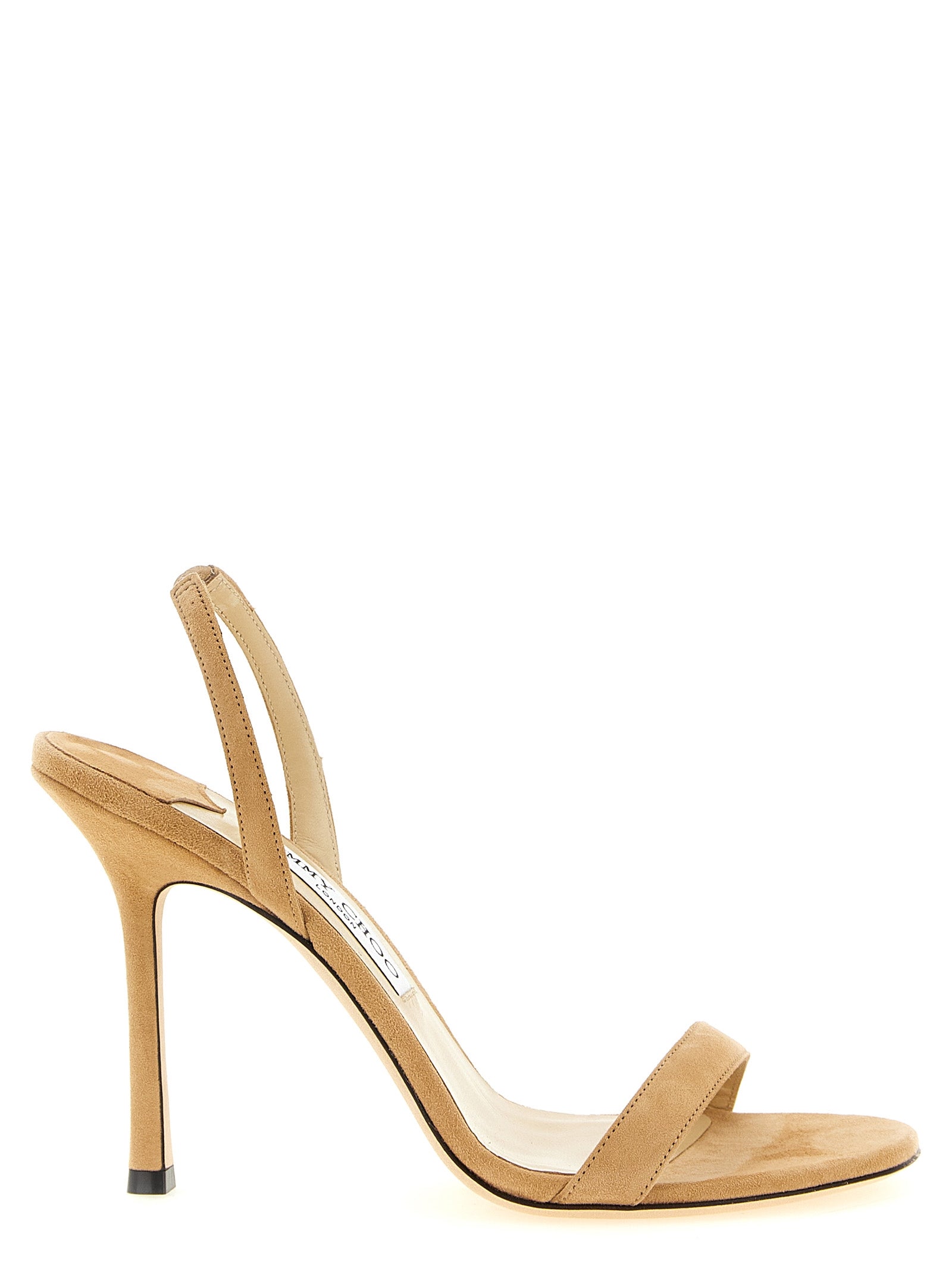 Jimmy Choo Chai Suede Stiletto Heel Sandals