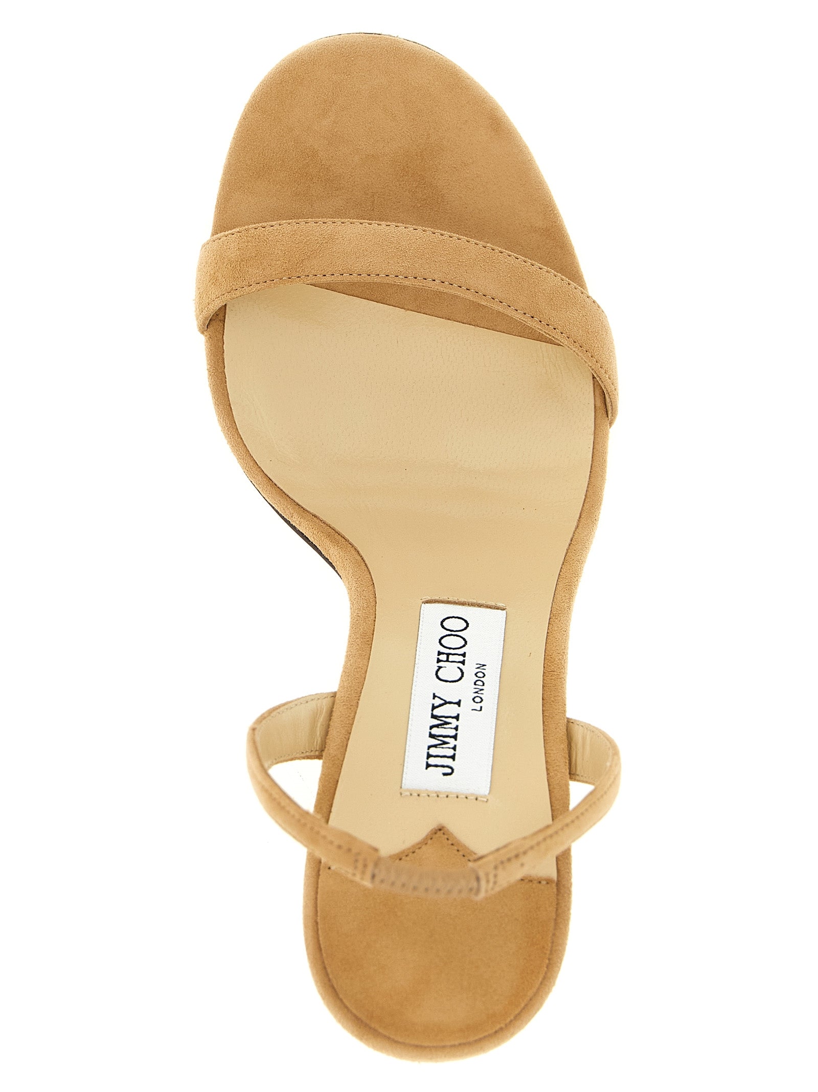 Jimmy Choo Chai Suede Stiletto Heel Sandals