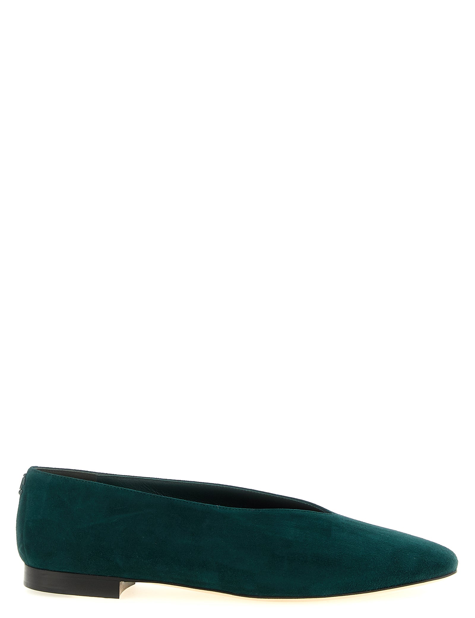 Jimmy Choo Forest Green Suede Ballet Flats