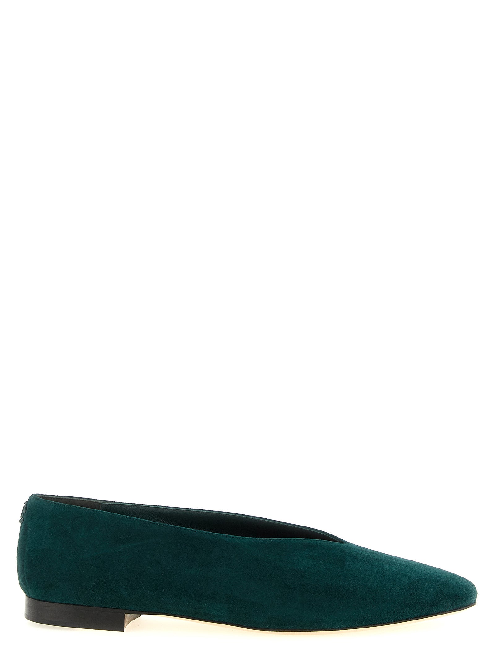 Jimmy Choo Forest Green Suede Ballet Flats