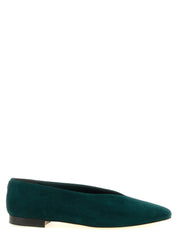 Jimmy Choo Forest Green Suede Ballet Flats