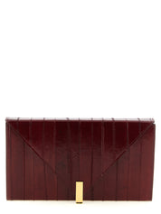 Giuseppe Zanotti Bordeaux Eel Leather Clutch Bag