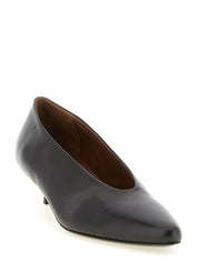 Marsèll Dark Brown Calfskin Mid Heel Pumps