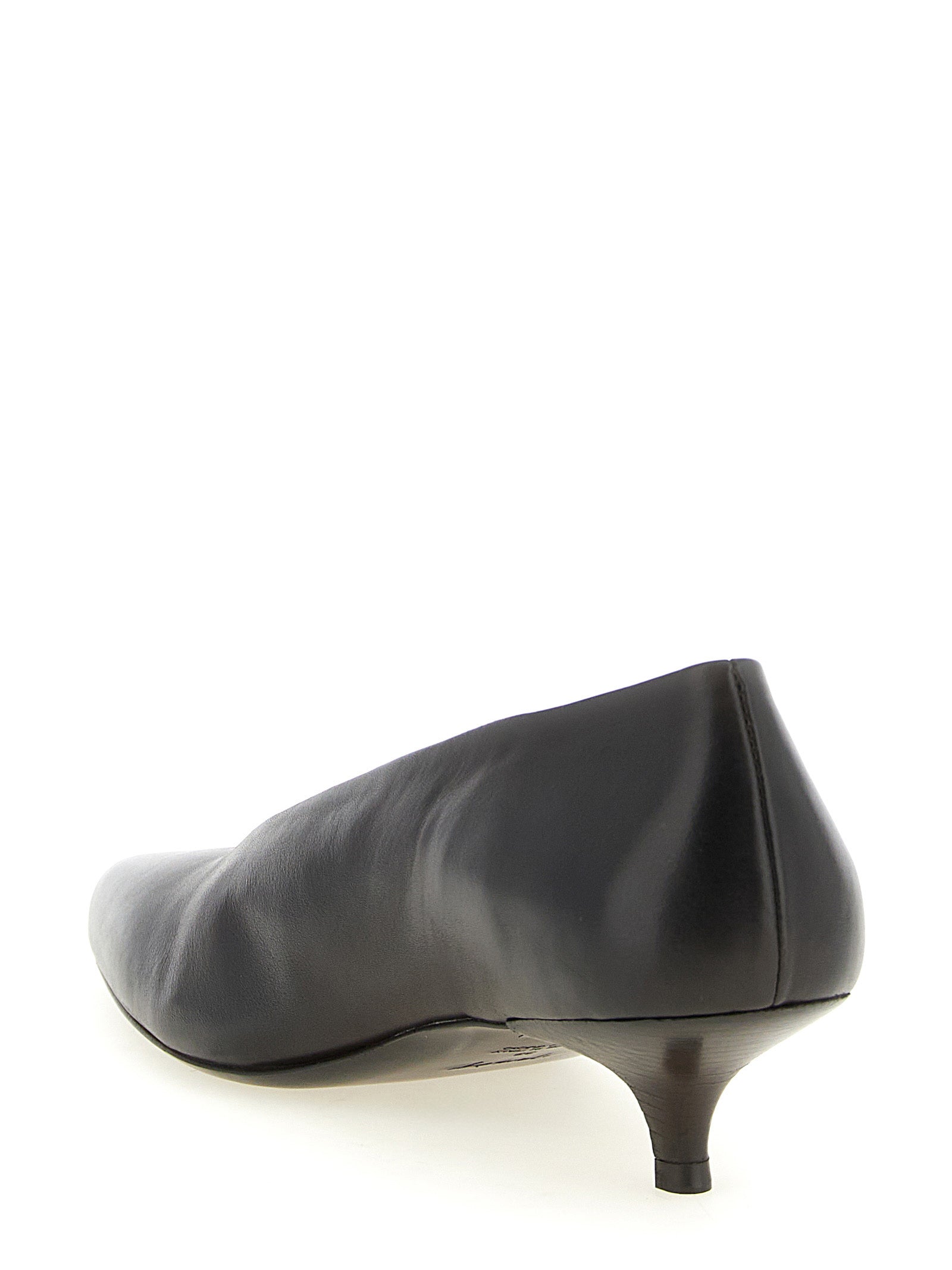 Marsèll Dark Brown Calfskin Mid Heel Pumps