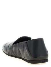 Giuseppe Zanotti Black Eel Leather Slip-On Loafers