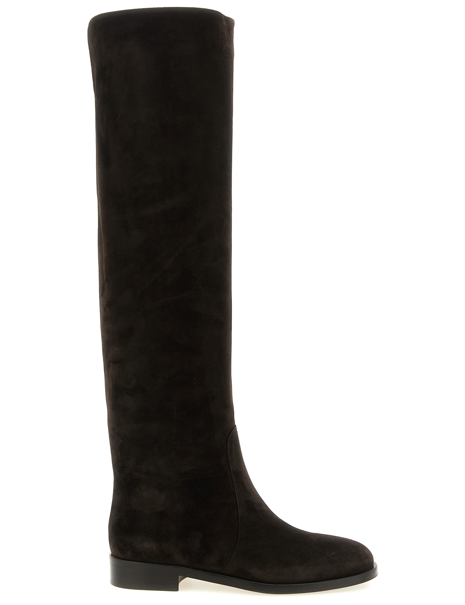 Gianvito Rossi Moka Suede Over The Knee Boots