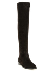 Gianvito Rossi Moka Suede Over The Knee Boots