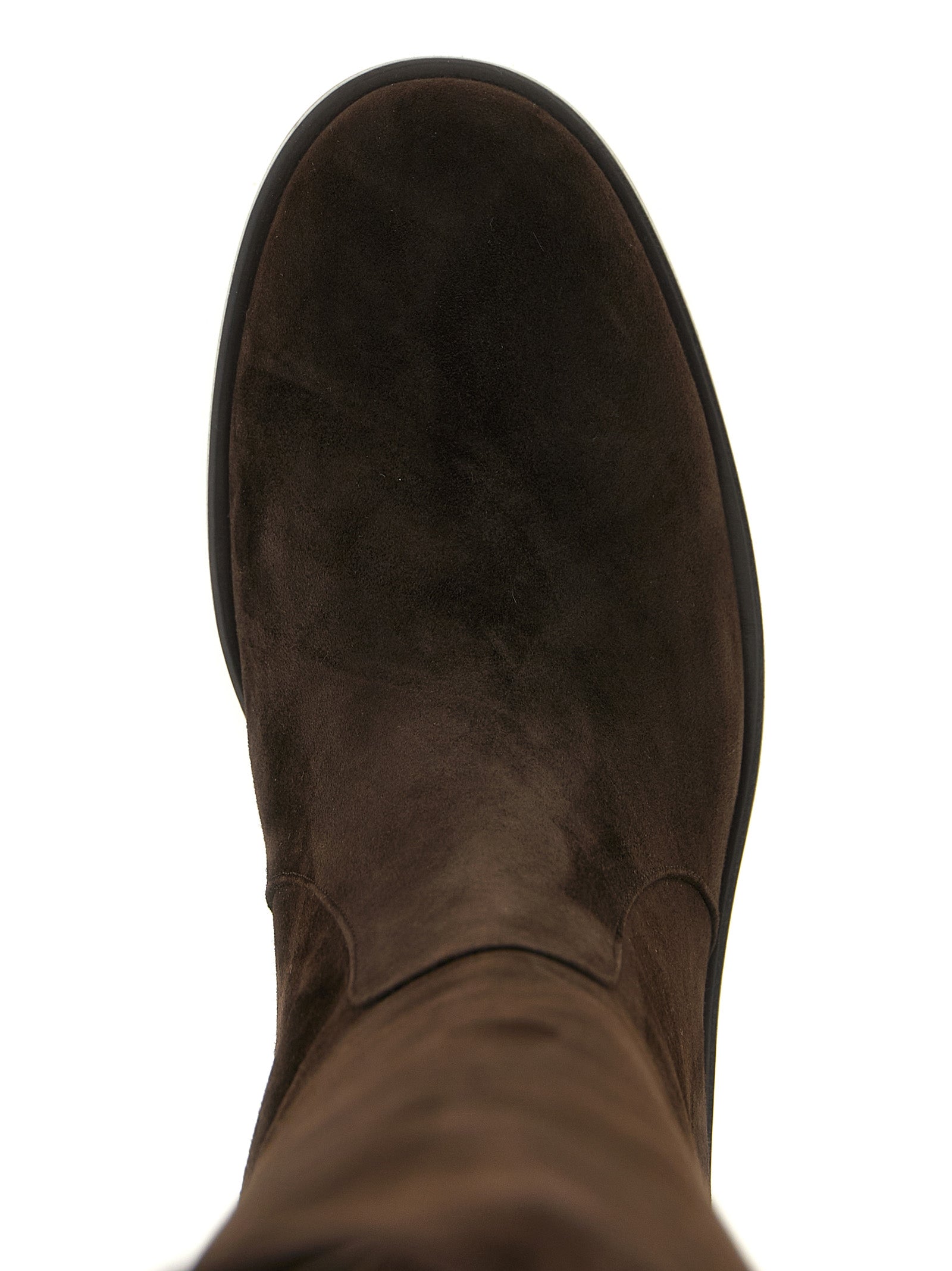 Gianvito Rossi Moka Suede Over The Knee Boots