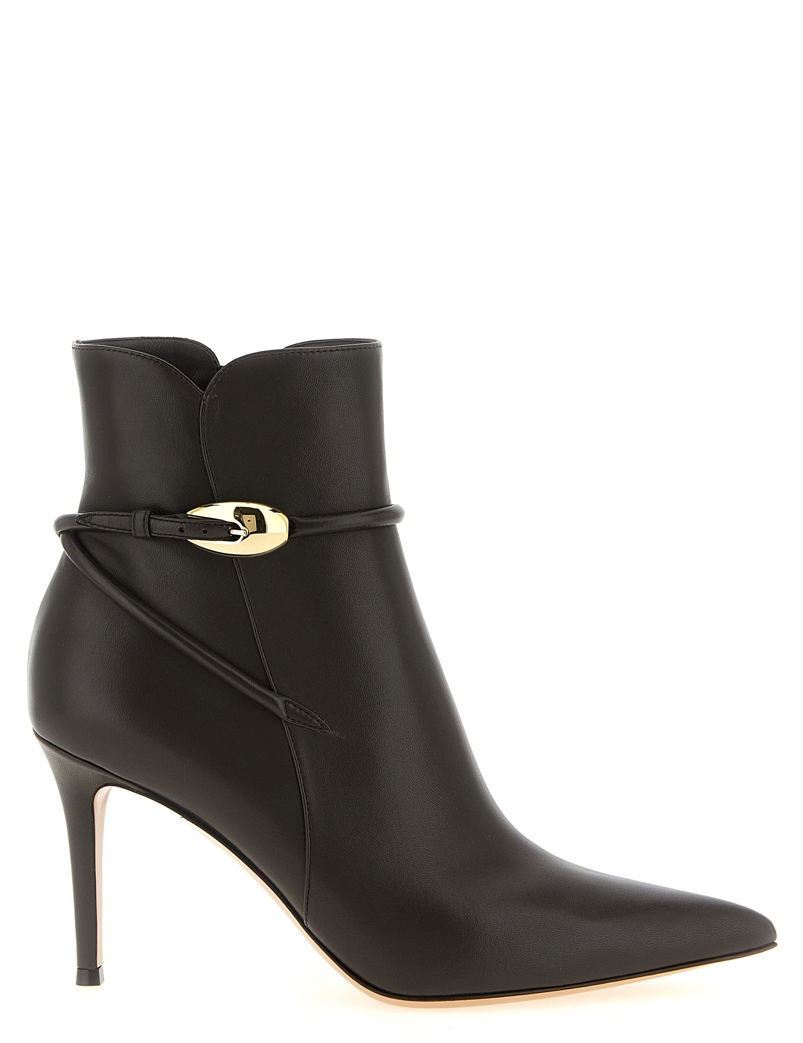 Gianvito Rossi Brown Lambskin Ankle Boots
