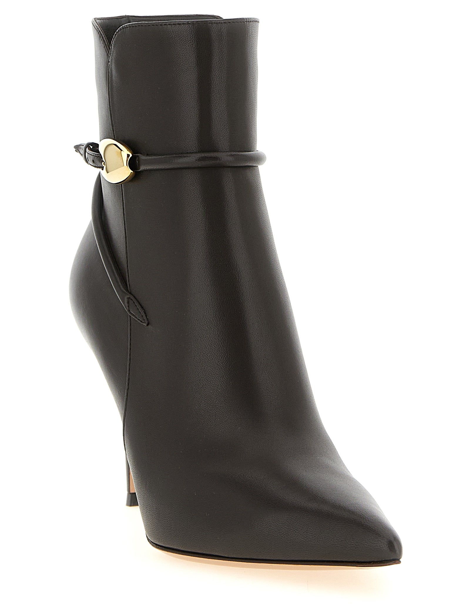 Gianvito Rossi Brown Lambskin Ankle Boots