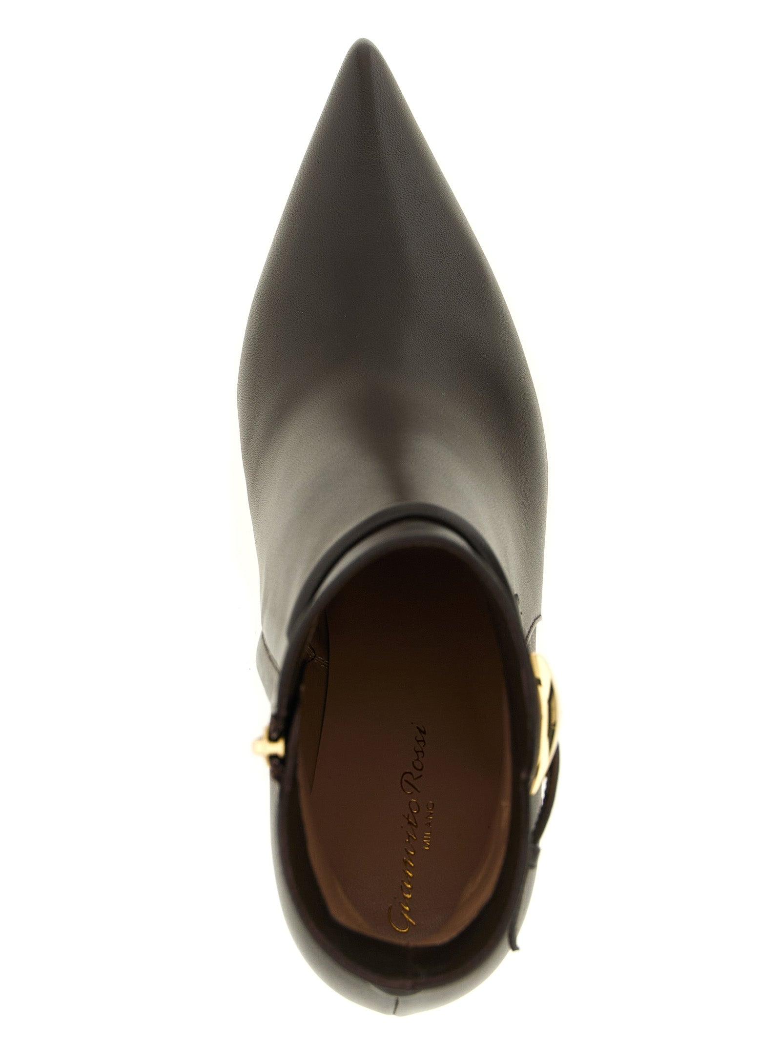 Gianvito Rossi Brown Lambskin Ankle Boots