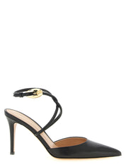 Gianvito Rossi Black Lamb Nappa Leather High-Heel Pumps