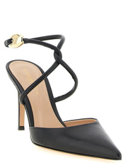 Gianvito Rossi Black Lamb Nappa Leather High-Heel Pumps