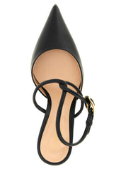 Gianvito Rossi Black Lamb Nappa Leather High-Heel Pumps