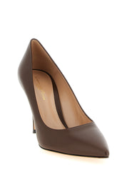 Gianvito Rossi Brown Calfskin High-Heel Pumps