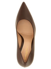 Gianvito Rossi Brown Calfskin High-Heel Pumps