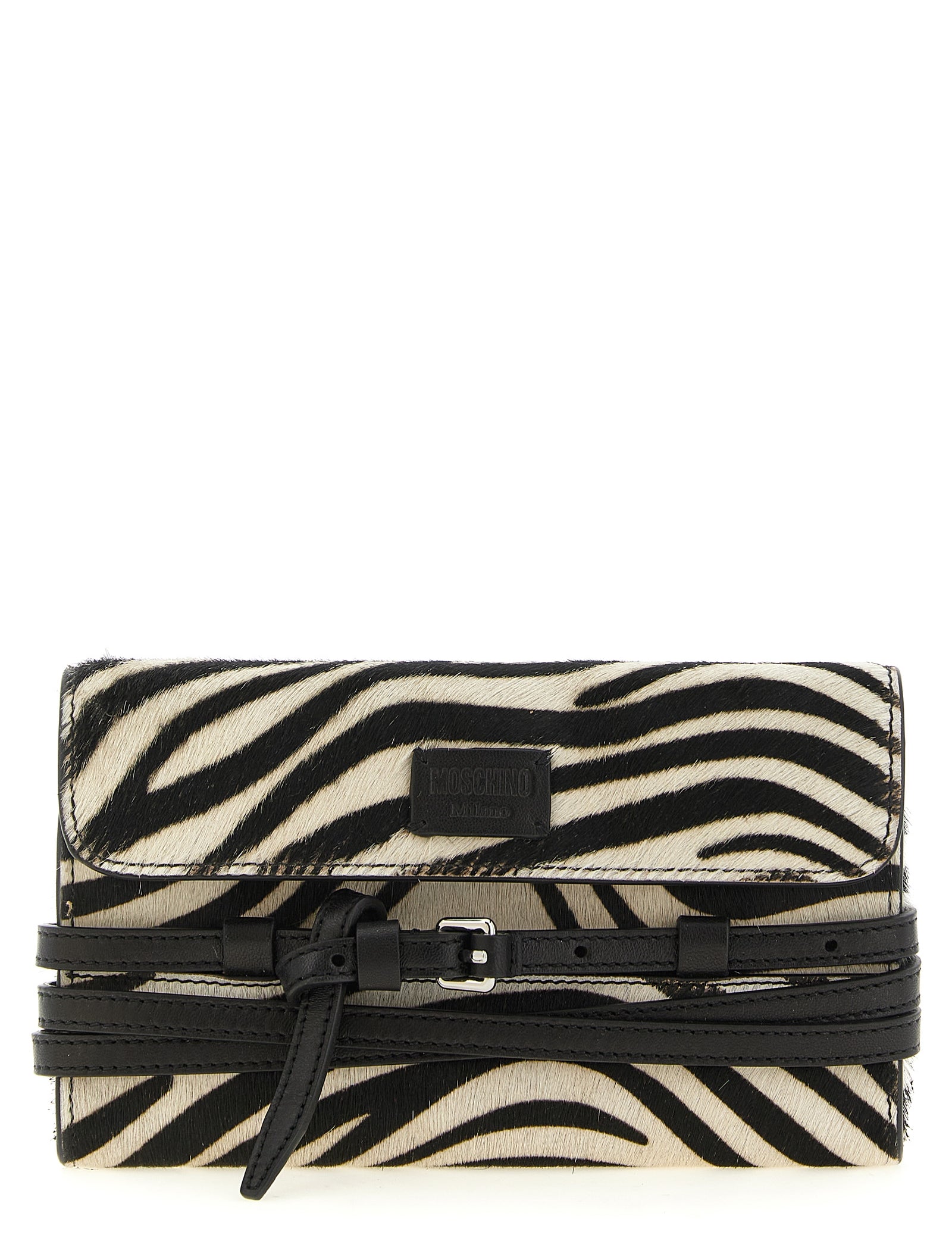 Black Leather Wallet on Chain