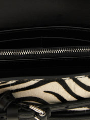 Moschino White/Black Leather Wallet on Chain