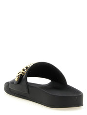 Moschino Gold PVC Slides