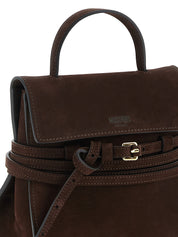 Moschino Dark Brown Calfskin Handbag