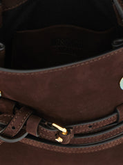 Moschino Dark Brown Calfskin Handbag